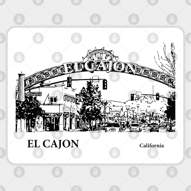 El Cajon California Sticker by Lakeric